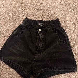 BDG Charcoal Elastic Waist Shorts